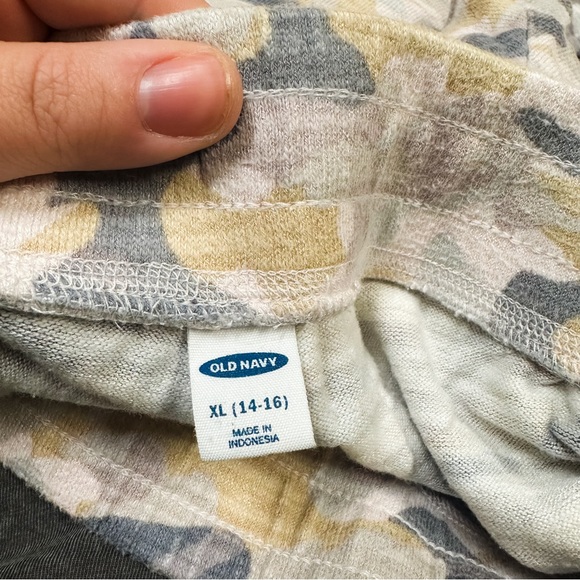 Old Navy Pink Leach & Gray Camo Lightweight Jogger Pants Girls Size XL 14/16 - Picture 6 of 7